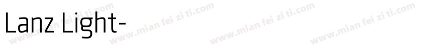 Lanz Light字体转换